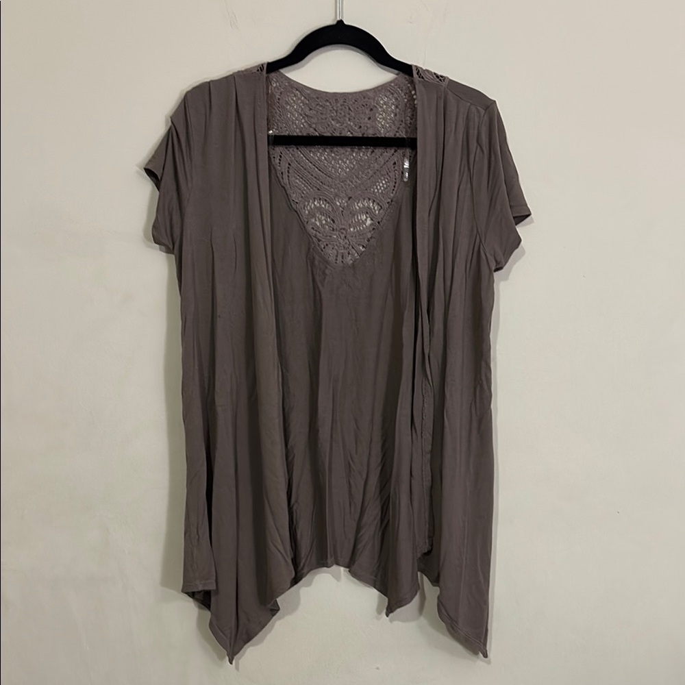 Flowy Short Sleeve Cardigan